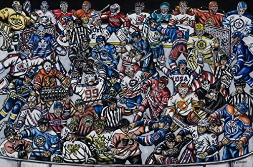 The Puck Stops Here - 24" x 36" High Quality Paper Print by Thomas Jordan