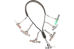 PAMASE Duck Call Lanyard - 12 Loops Duck Whistle Hunting Accessories with 10 Removable Loops, Camo Woven Goose Call Carry, Christmas Outdoor Predator Gear Gifts for Hunter - Without Duck Call