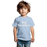 IZYJOY Big Brother Shirt Toddler Baby Boys Promoted to Big Brother T-Shirt Announcement Short Sleeve Sibling Outfit