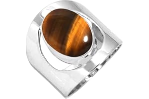 Onyx, Crystal, Labradorite, Pearl Oval Handmade Ring Genuine 925 Sterling Silver Boho Natural Gemstone Jewelry For Women