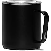 MiiR Camp Cup, 12oz - Double Wall Vacuum Insulated, Stainless Steel with Splash-Proof Slide Lid