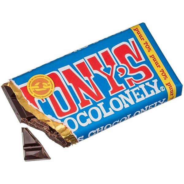 TONY’S CHOCOLONELY DARK CHOCOLATE 70% PUUR 180 G