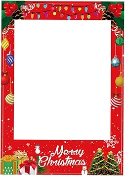Cornici Per Foto Di Natale.Holibanna Cornice Per Selfie Di Natale Cornice Per Foto Fai Da Te Cornice Per Foto Di Natale Amazon It Giochi E Giocattoli