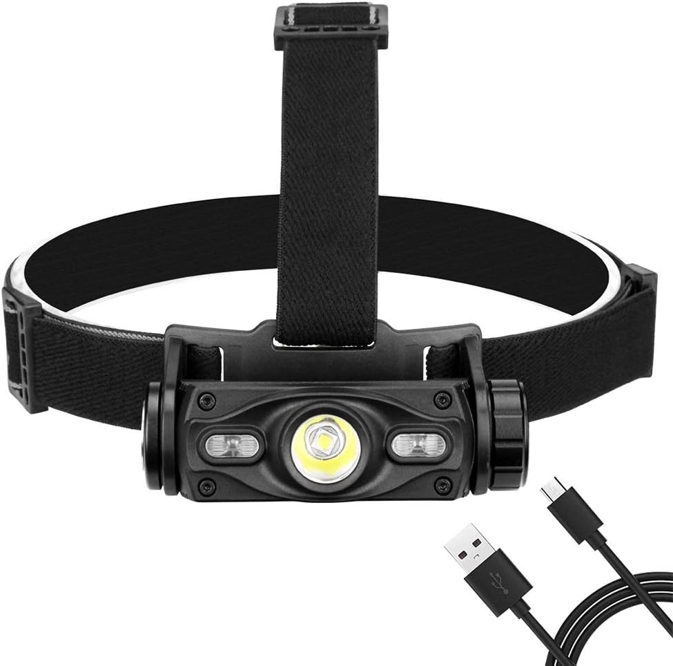 Head torch USB Charging L2 Headlight Glare Outdoor Riding Flashlight