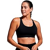 Born Primitive Women's Helix Sports Bra - Soft Stretchy Nylon/Spandex Medium Coverage Cross-Strap Back Active Training Top