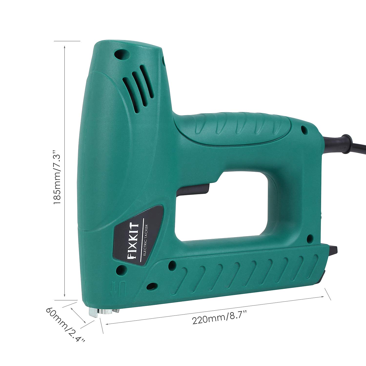 FIXKIT Electric Staple/Brad Nail Gun Hand Tacker Flooring Framing