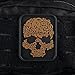 Punisher Skull Viking Morale Patches PVC 3D Military Tactical Velcro Patch (Coyote Brown)
