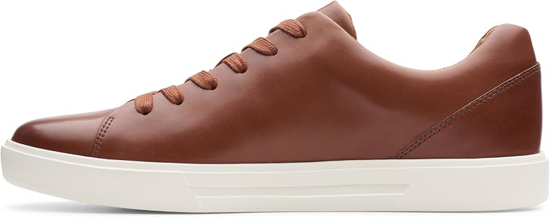 Clarks un costa lace, tênis masculino, british tan lea, 43 eu