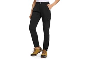 TBMPOY Women's Hiking Cargo Pants Lightweight Water Resistant Quick Dry Fishing Camping Travel Work Pant with 6 Pockets