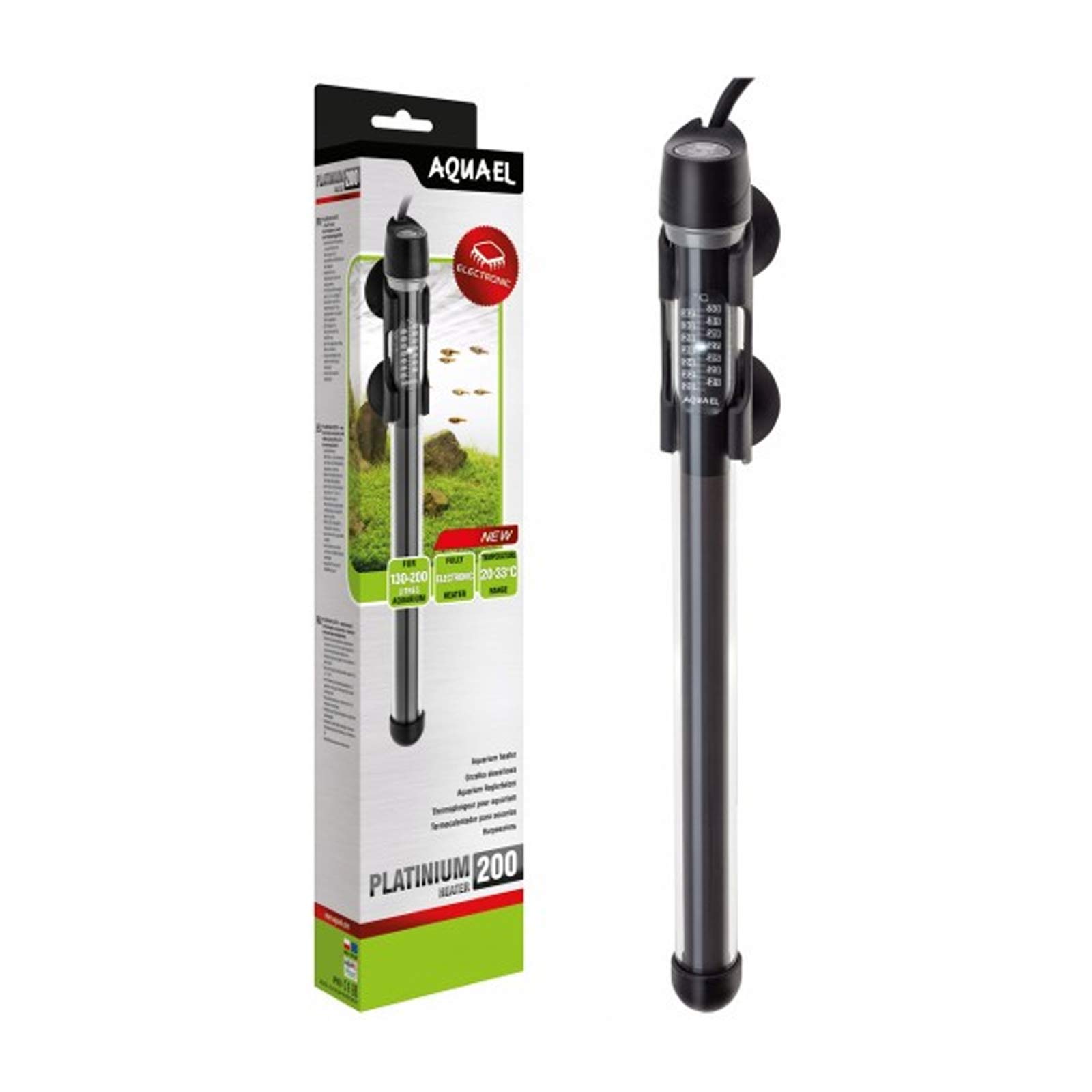 PETBLIS Aquael Platinum Glass Heater 200W