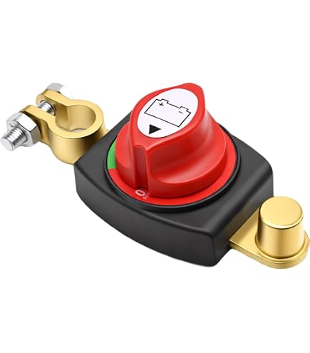 Ampper Interrupteur Principal Batterie 12-48V – Coupure Négative ON/OFF Pour Voiture, Camping-Car, Bateau