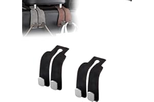 Coozyland Car Hooks, Cozy Land Headrest Hooks, Twin Hook Leather Car Headrest Hangers, Universal Twin Hook Premium Cars Seat 