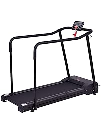 Goplus Electric Treadmill Jogging Walking Machine For Seniors Elders W/Extra-long Handles