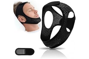 Anti Snoring Chin Strap for Sleeping, Snoring Reduction Device with Extender, Adjustable Design for Men and Women Kids Stop S