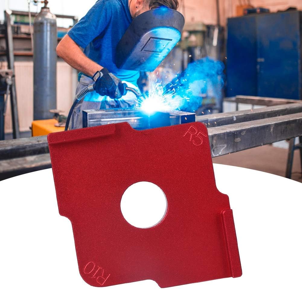Hyuduo Radius Jig Router Template for Handheld Edge Trimmer Aluminium Alloy Corner Routing Guide for Woodworking Engraving & DIY Projects (R5-R10) - Image 4