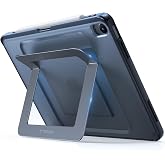 TORRAS Ostand K1 Guardian for iPad Air 13 inch Case M4/M3/M2, Black | Adjustable Viewing Angles, Stable Writing &amp; Typing, Apple Pencil Holder with Charging, Slim Protective, Metal Kickstand