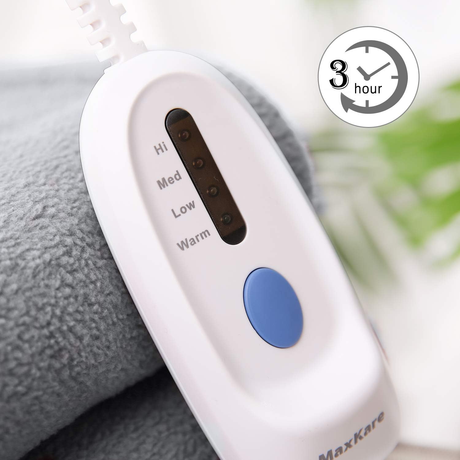 MaxKare Electric Heated Blanket Twin Size 62'' x 84'' Polar Fleece Full Body Warming Premium Microfiber Sofa Blankets with Auto-Off 4 Temperature Settings Overheating Protection: Kitchen & Dining