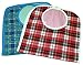 Large Extra Long, Washable Clothing Spill, Mealtime Protector, Waterproof Ladies & Men Adult Sized Bib (Pk/2)