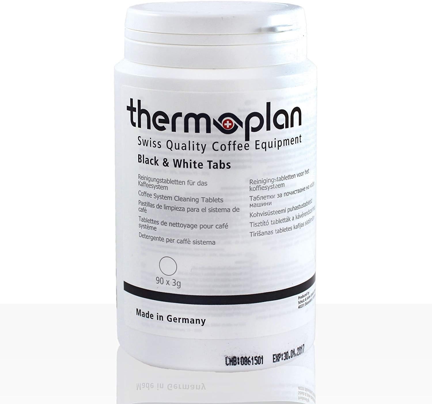Thermoplan Cleaning Tablets Black and White coffee machines, 90 count (Pack of 1)