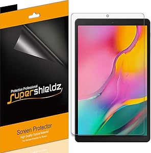 Supershieldz (3 Pack) for Samsung Galaxy Tab A 10.1 (2019) (SM-T510 Model) Screen Protector, High Definition Clear Shield 0.23mm (PET)