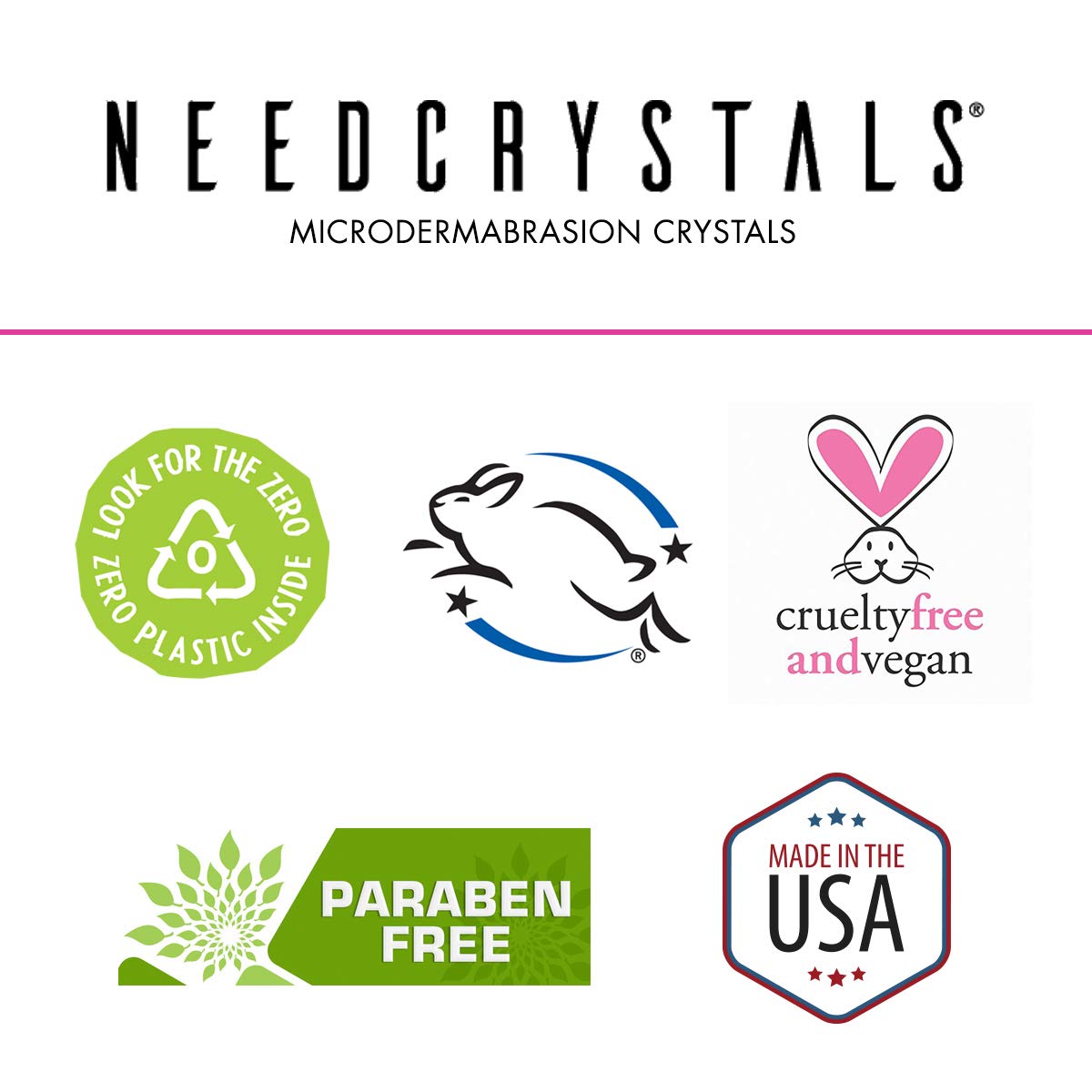 NeedCrystals Microdermabrasion Crystals 4 oz. / 113 gr. DIY Face Scrub. Natural Facial Exfoliator for Dull or Dry Skin Improves Acne Scars, Blackheads, Pore Size, Wrinkles, Blemishes & Skin Texture: Beauty