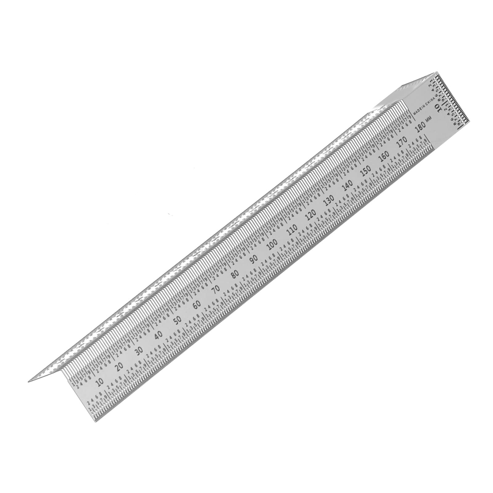 T-Type Marking Ruler Scribing Ruler Woodworking Scribing T Rules Precision Marking T Ruler for Woodworking Measuring(180mm Square)