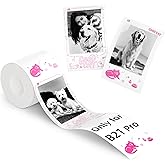 NIIMBOT Photo Papers Only for B21 Pro 300DPI Label Maker, Cute Cat Stickers for Kids, Beauty Memories (2.1''x3.4''-54x86mm)