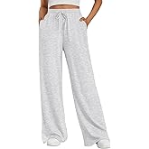 Trendy Queen Womens Lounge Pants Wide Leg Sweatpants Comfy Barrel Pajamas Pants Baggy Flowy 2025 Fashion Outfits with Pockets