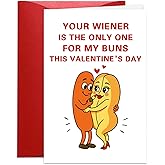 BDDYYI Funny Valentines Day Card for Him Husband Boyfriend, Naughty Valentines Day Card with Envelope, Funny Romantic Joke Cards for Husband Men Fiance from Wife Women Fiancee