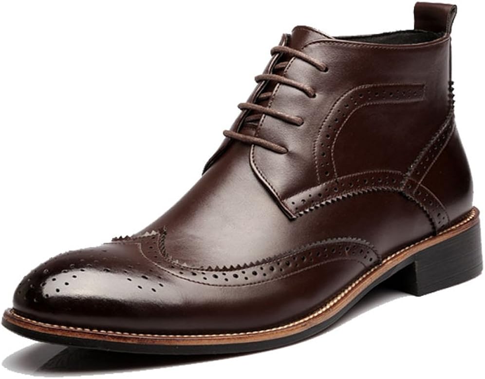 wingtip ankle boots