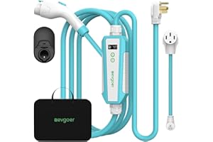 EG evgoer Level 2 EV Charger, 40A 240V Portable EV Home Charging Station, Schedule Time 8-40A Adjustable Current Electric Vehicle Charger Compatible with All J1772 EVs (20 ft)