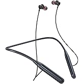 ZXQ Bluetooth Neckband Earbuds, in-Ear Wireless Around Neck Headphones with Microphone, 6EQ Modes, 35 Hours Long Playtime, Magnetic Design for Music, Sports-Black
