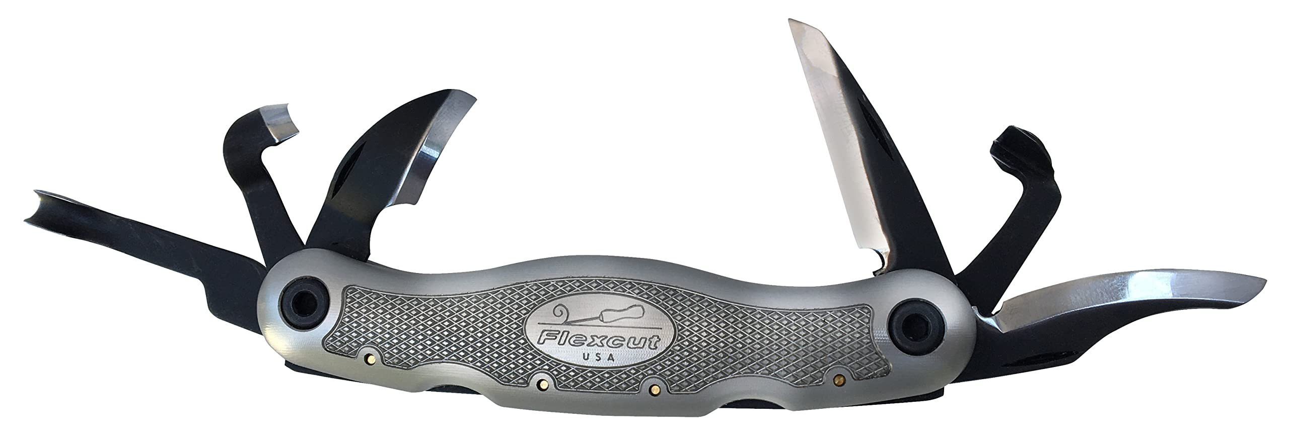 FLEXCUT Right Handed Carvin Jack 2.0, Folding Multi Tool for Woodcarving, Includes 6 Blades, Made in USA, JKN291