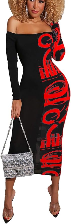 off the shoulder t shirt maxi dress