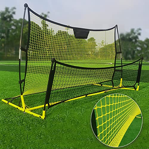 Zdgao 4x7ft Rebounder Net - Volleyball, Baseball Skills Trainer With Bungee Cords