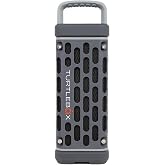 Turtlebox Ranger, Ultra-Portable Bluetooth Speaker, Waterproof, Gray | Built for the Outdoors, Plays to 105dB, IP-67, 12hr+ Battery Life, Magnetic Mounts, Unlimited Pairing for Full Stereo, 2.4lbs