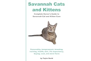 Savannah Cats and Kittens: Complete Owner's Guide to Savannah Cat & Kitten Care: Personality, temperament, breeding, training, health, diet, life expectancy, buying, cost, and more facts