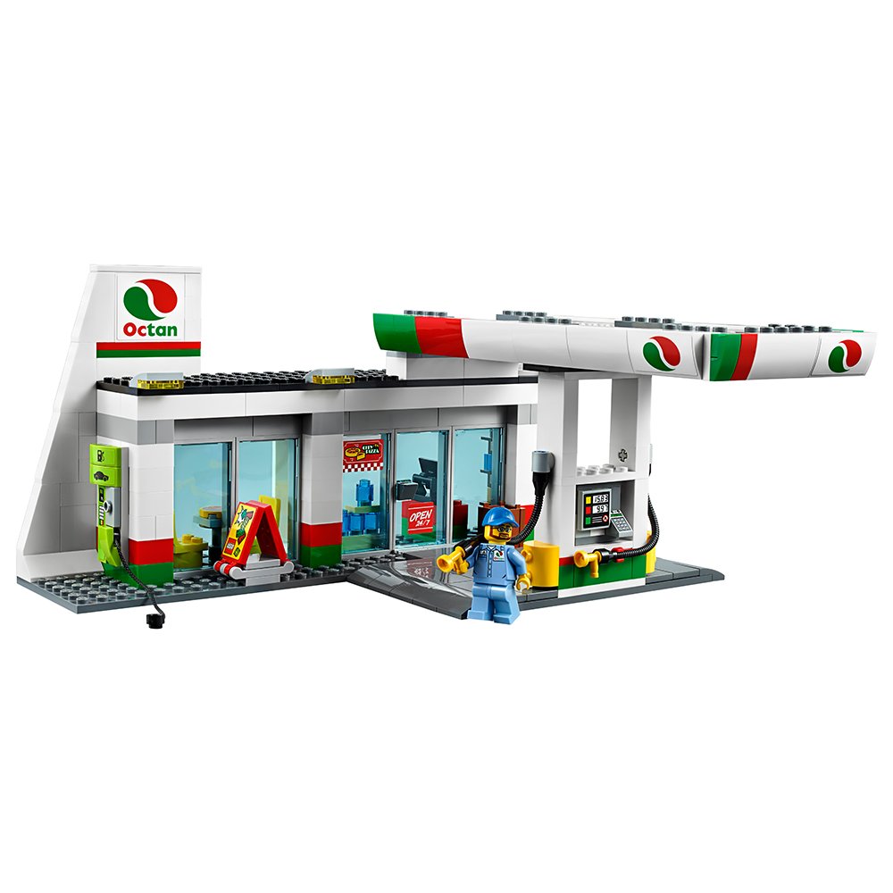 LEGO City Town 60132 Service Station Building Kit (515 Piece) by LEGO