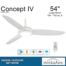 MINKA-AIRE F465L-WH Concept IV 54" Ceiling Fan with