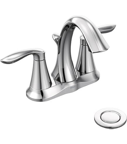 Moen Chrome Chateau Two-Handle 4-Inch Centerset Utility or Laundry