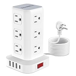 Power Strip Tower Surge Protector Power Strip with