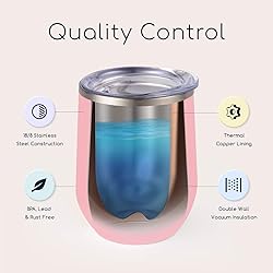 Maars Bev Stainless Steel Stemless Wine Glass