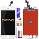 for iPhone 5S/SE 2016 Screen Replacement for iPhone SE A1662 LCD Digitizer Repair Kits for iPhone 5STouch Screen Display Assembly Replacement A1723 A1724 A1453 A1457 A1518 A1528 A1530 A1533(White)