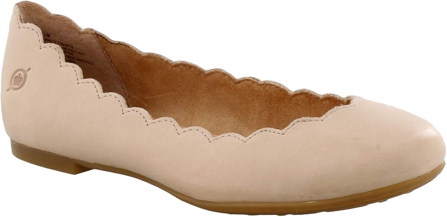 born scalloped flats