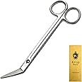 Long Handle Toenail Scissors - 6” Long Handled Nail Clippers for Seniors Podiatrist Manicure Pedicure Podiatry for Elderly Men Women Ingrown Toe Nails Fingernail Cuticle Trimmer Cutter Stainless Steel