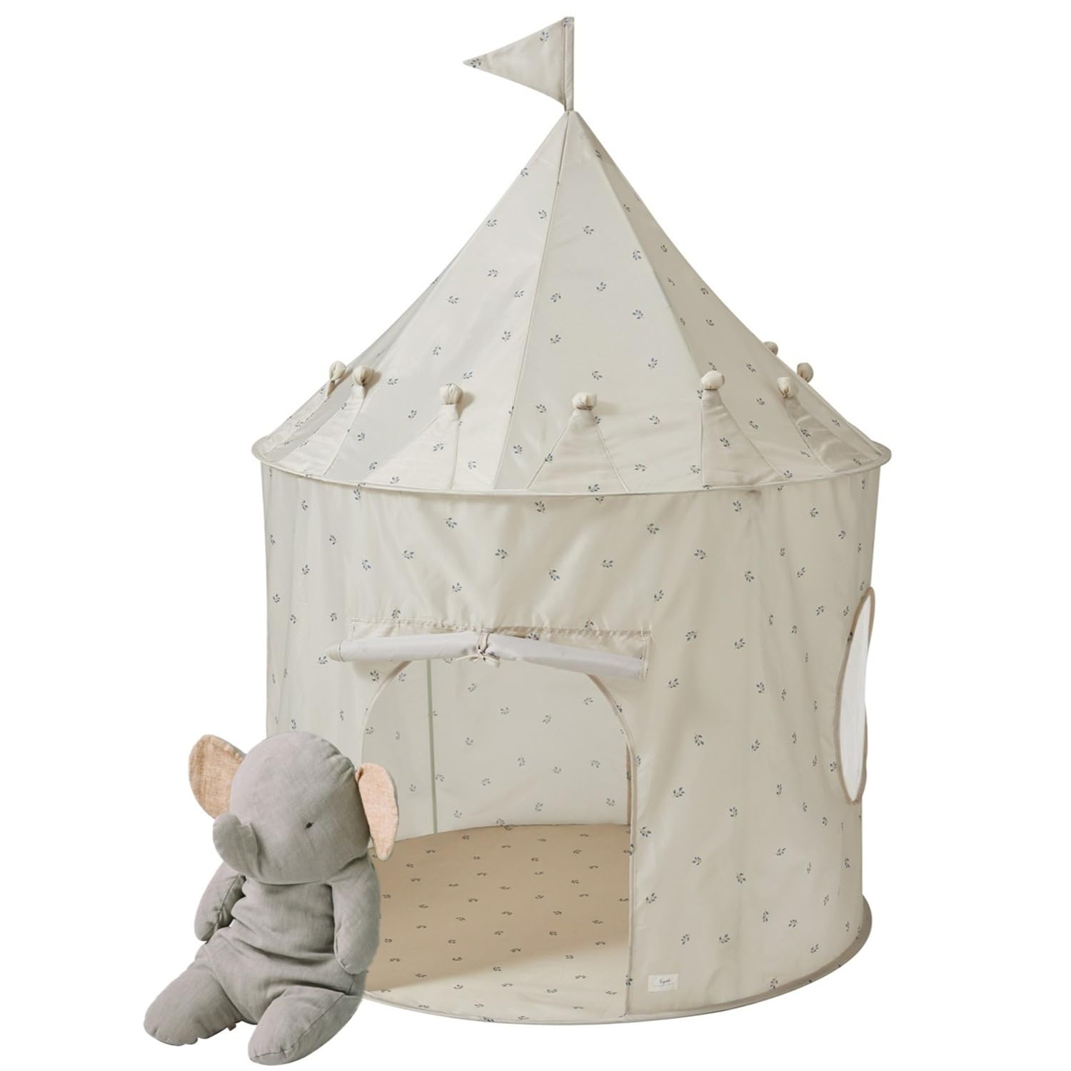 Photo 1 of 3 Sprouts Kids Play Tent - Sustainable Recycled Fabric – Fun Spacious Childs Playhouse for Indoor Games for Boys & Girls - Durable Fort Pop Up House for Toddlers & Children Age 3-10 - Blueberry Taupe