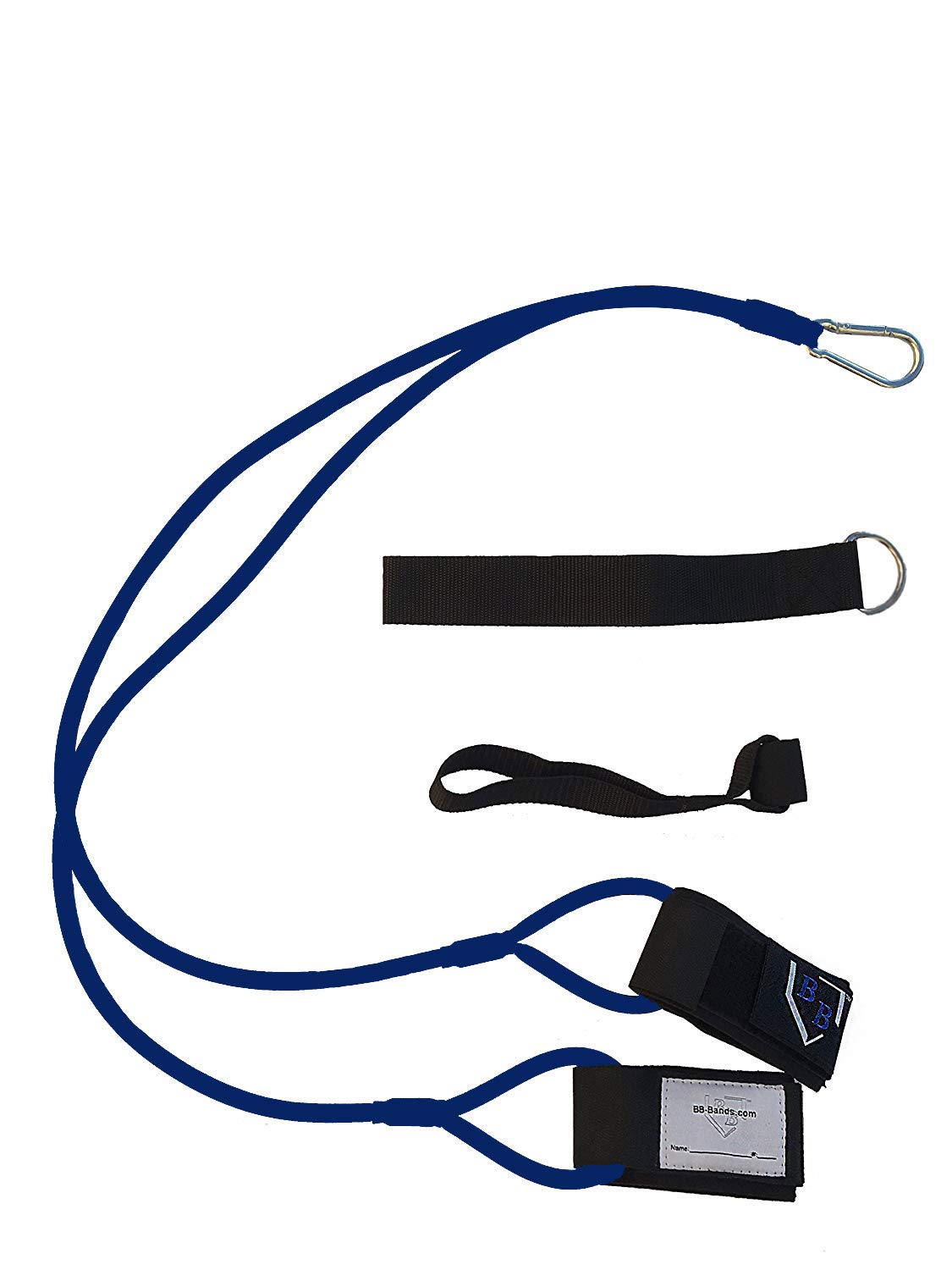 BB Bands Baseball Softball Resistance Training Bands - Arm Strength, Pitching Conditioning Equipment, 3 Strengths (Youth, Adult, Heavy), 7 Colors, Includes Anchor Strap, Door Mount, Bag, Workout Guide