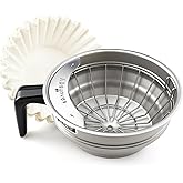 20216.0000 Silver Coffee Funnel for Bunn Series with 25PK Coffee Filters | 20216-0000 stainless steel brew funnel, for Bunn CWTF, AXIOM, VP17 series commercial restaurant coffee brewers