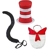 NEZLOP Cat Costume Accessories Halloween Cosplay Set Book Day Dress Up for Adults Kids