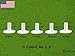 FINGER TEN Golf Rubber Tees Driving Range Value 5 Pack, Mixed Size or 5 Same Size for Practice Mat